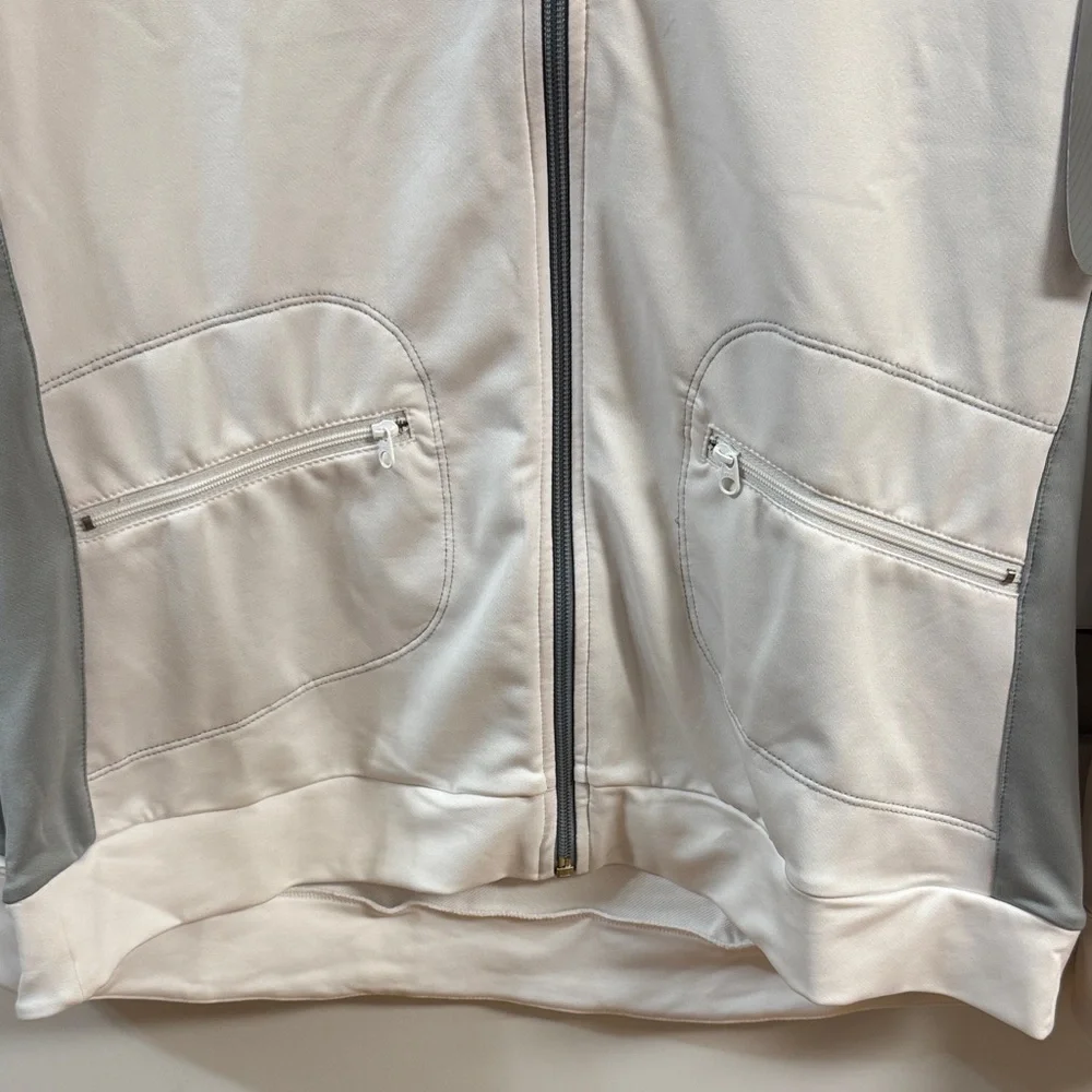 ALO Yoga Cream Zip-Up Jacket